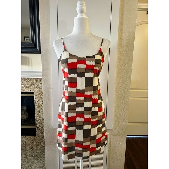 Alice + Olivia Russel Silk Mini Slip Dress - Picture 1 of 6